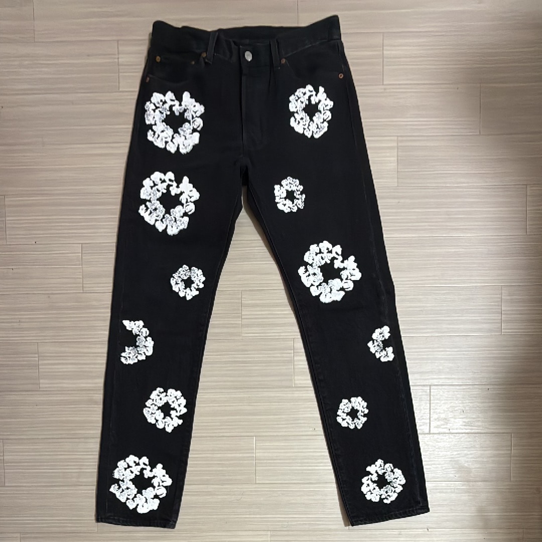 DENIM TEARS Straight Cotton Wreath Denim Pant "Selvedge"