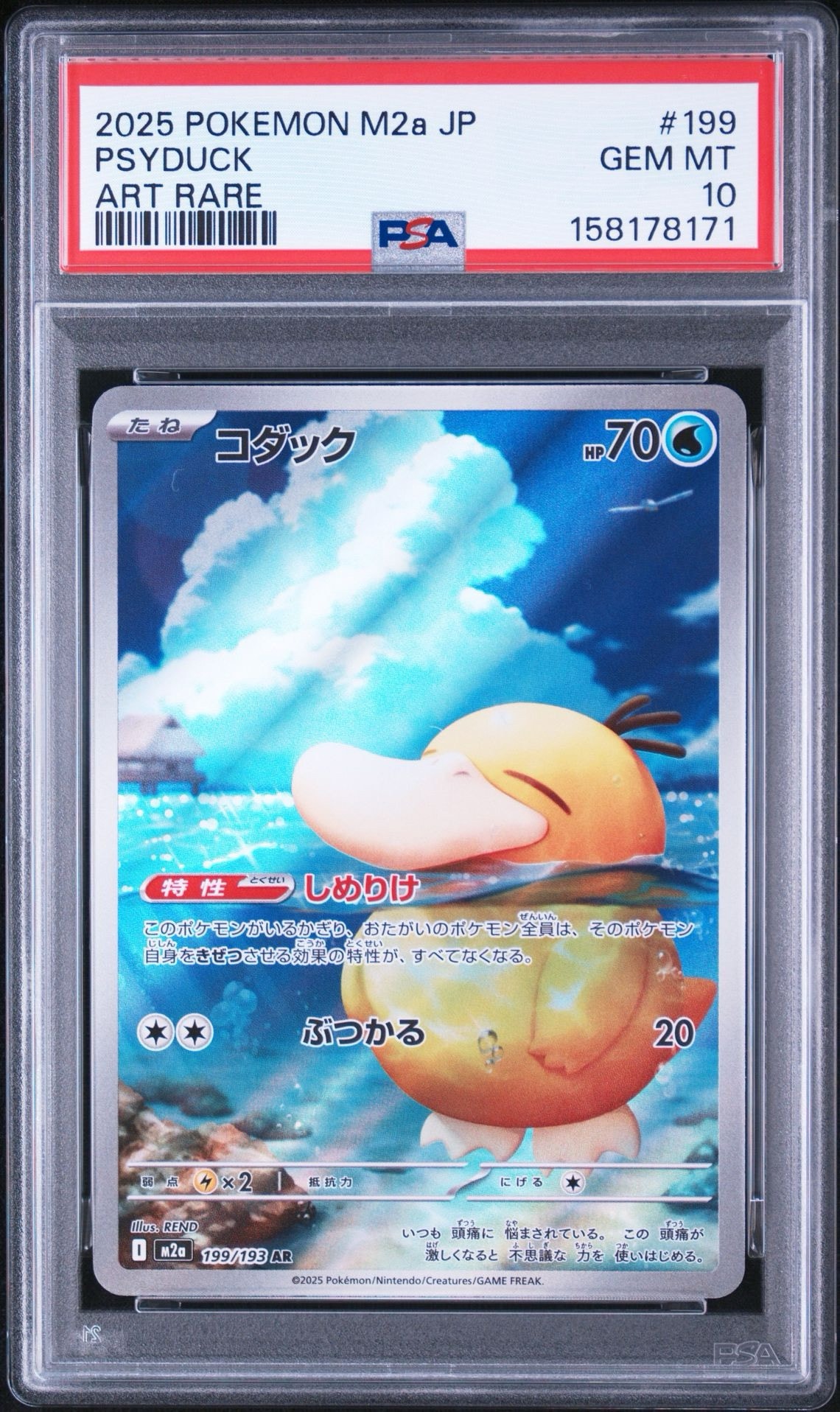 コダック AR MEGAドリームex 199/193 PSA10 3連番② 10枚セット コダック AR MEGAドリームex 199/193 PSA10 3連番② 10枚セット
