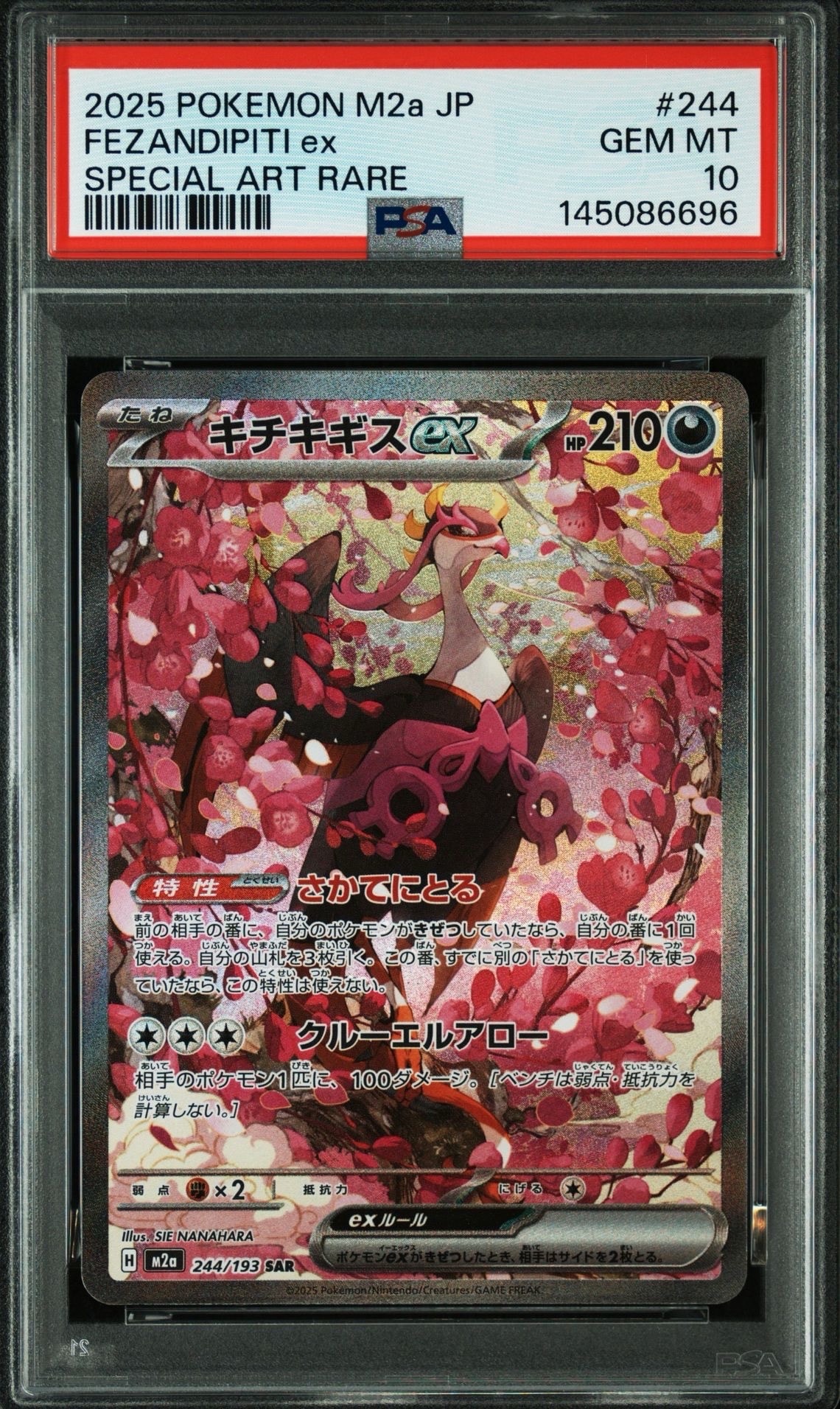 PSA10】キチキギスex SAR [M2a 244/193](ハイクラスパック「MEGA