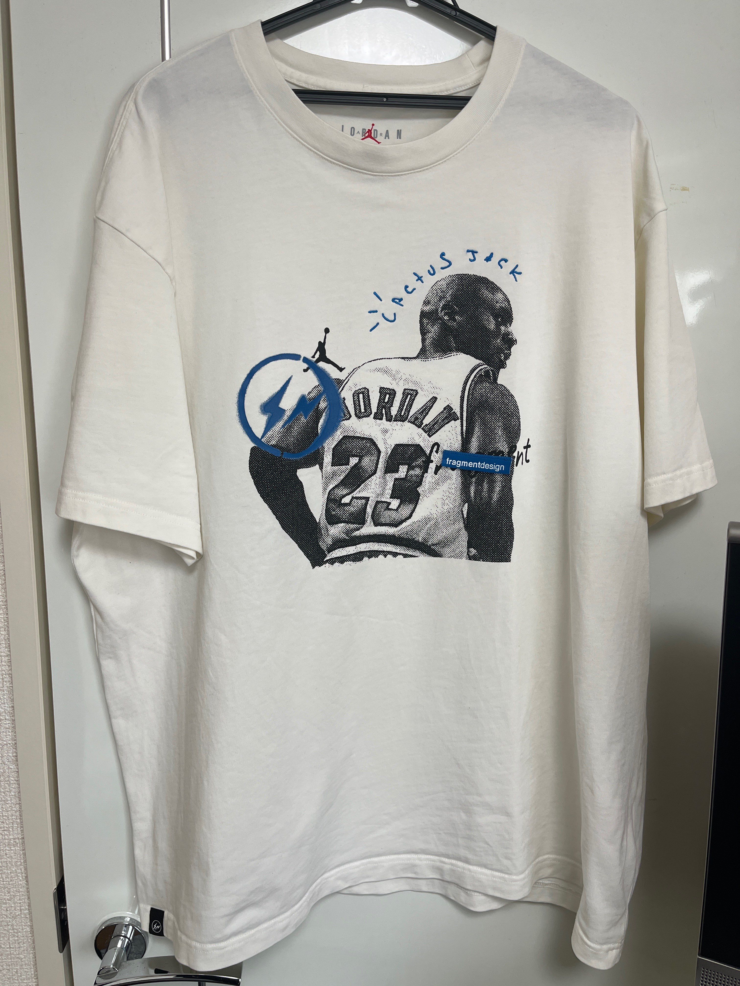 Air Jordan Travis Scott  Fragment Tee "White"