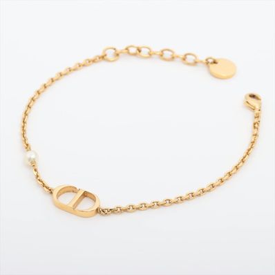 ディオール Petit CD プチCD GP×フェイクパール ゴールド