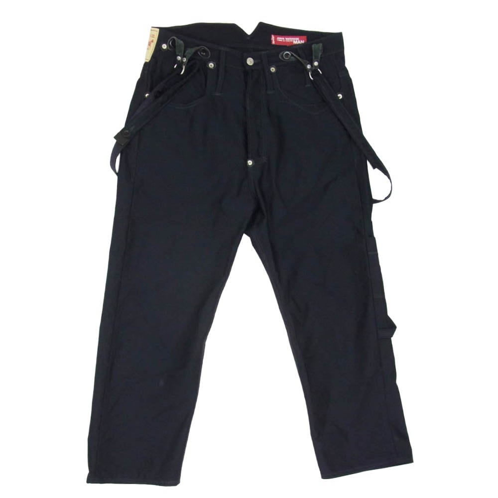 JUNYA WATANABE COMME des GARCONS MAN ジュンヤワタナベコムデギャルソンマン 21SS WG-P207 × Levi's リーバイス モールスキン サスペンダー オーバーオール パンツ ブラック系 S【美品】【中古】