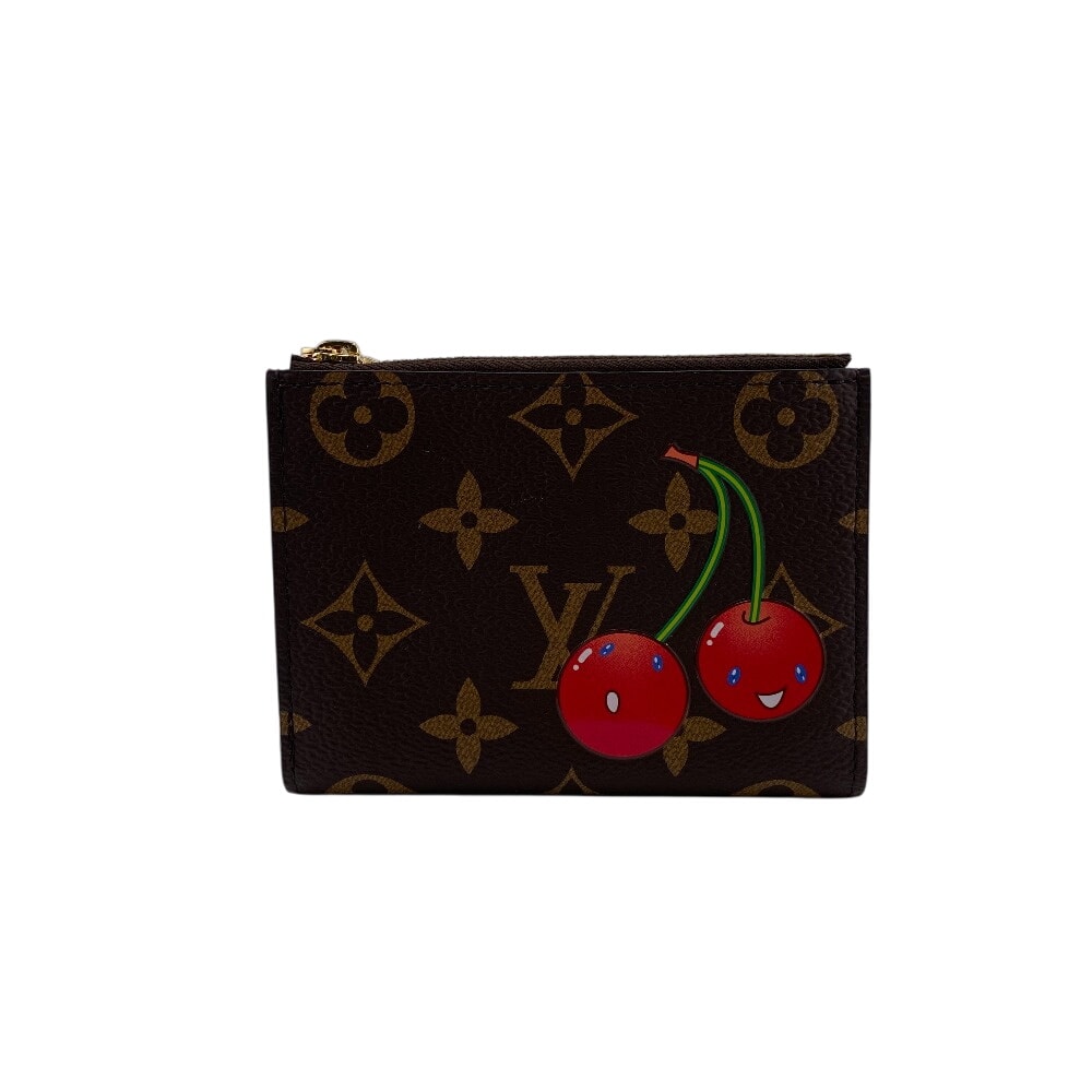 ルイヴィトン LOUIS VUITTON 長財布 モノグラムチェリー ポルトフォイユ リサ コンパクトウォレット M13420 ブラウン