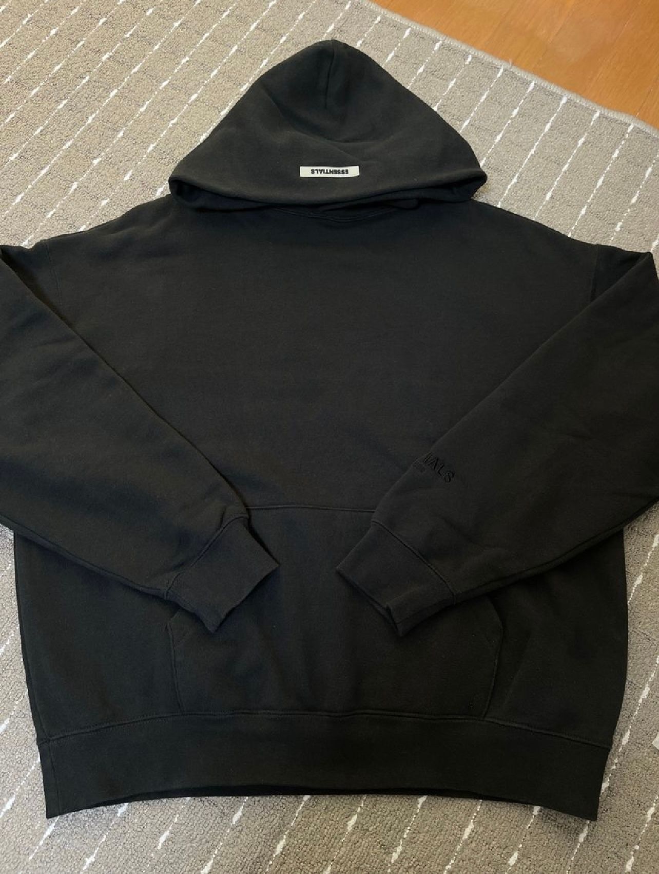 FEAR OF GOD ESSENTIALS 3M logo Pullover Hoodie "Black"