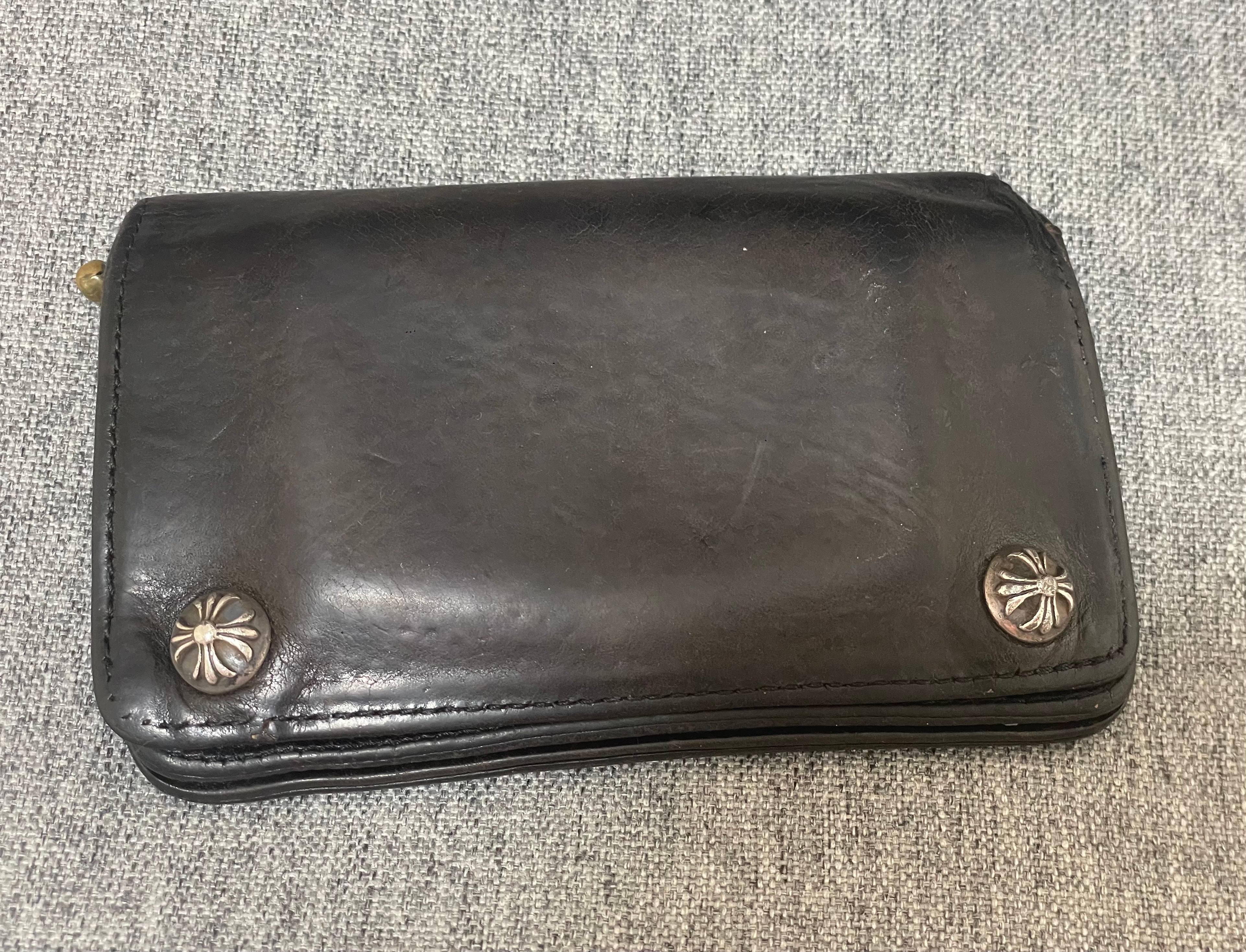 クロムハーツ 1ジップウォレット クロスボール シルバー "ブラック"