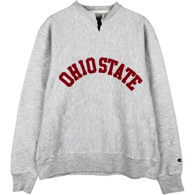 古着 00年代 チャンピオン Champion ORIGINAL REVERSE WEAVE オリジナルリバースウィーブ カットオフ カレッジスウェットシャツ トレーナー メンズS相当/eaa652195