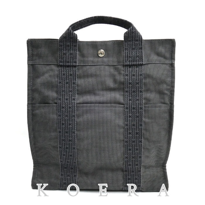 HERMES エルメス エールラインアドMM リュック・デイパック グレー レディース【中古】