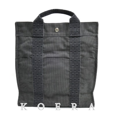HERMES エルメス エールラインアドMM リュック・デイパック グレー レディース【中古】