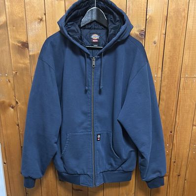 Supreme x Dickies Quilted Lined Zip Up Hooded Sweatshirt "Navy"