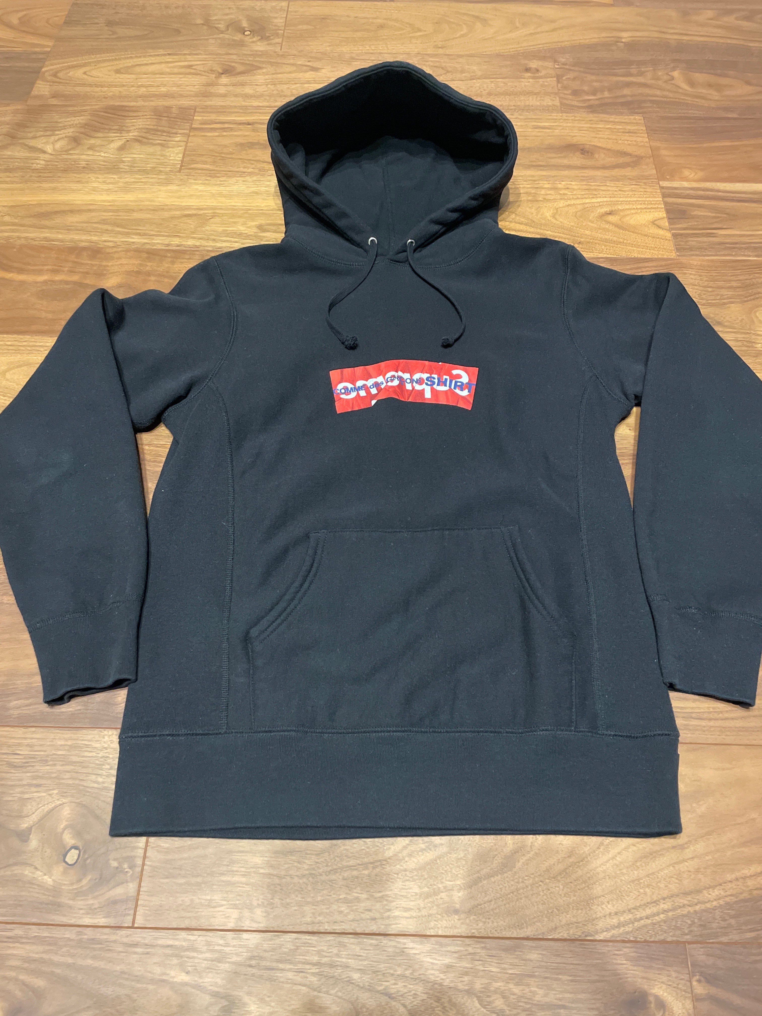 Supreme Comme Des Garcons SHIRT Box Logo Hooded Sweatshirt "Black"