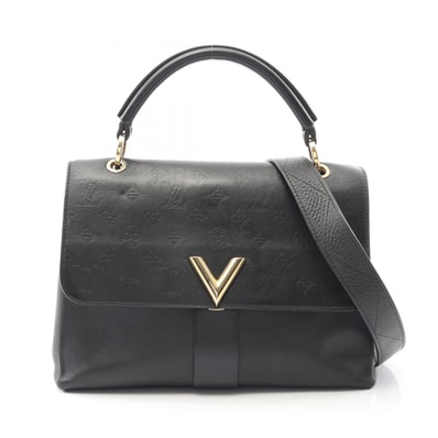 ルイ・ヴィトン LOUIS VUITTON ヴェリー ハンドバッグ バッグ レザー モノグラム・シャドウ ノワール レディース ブラック系 M51989 【中古】