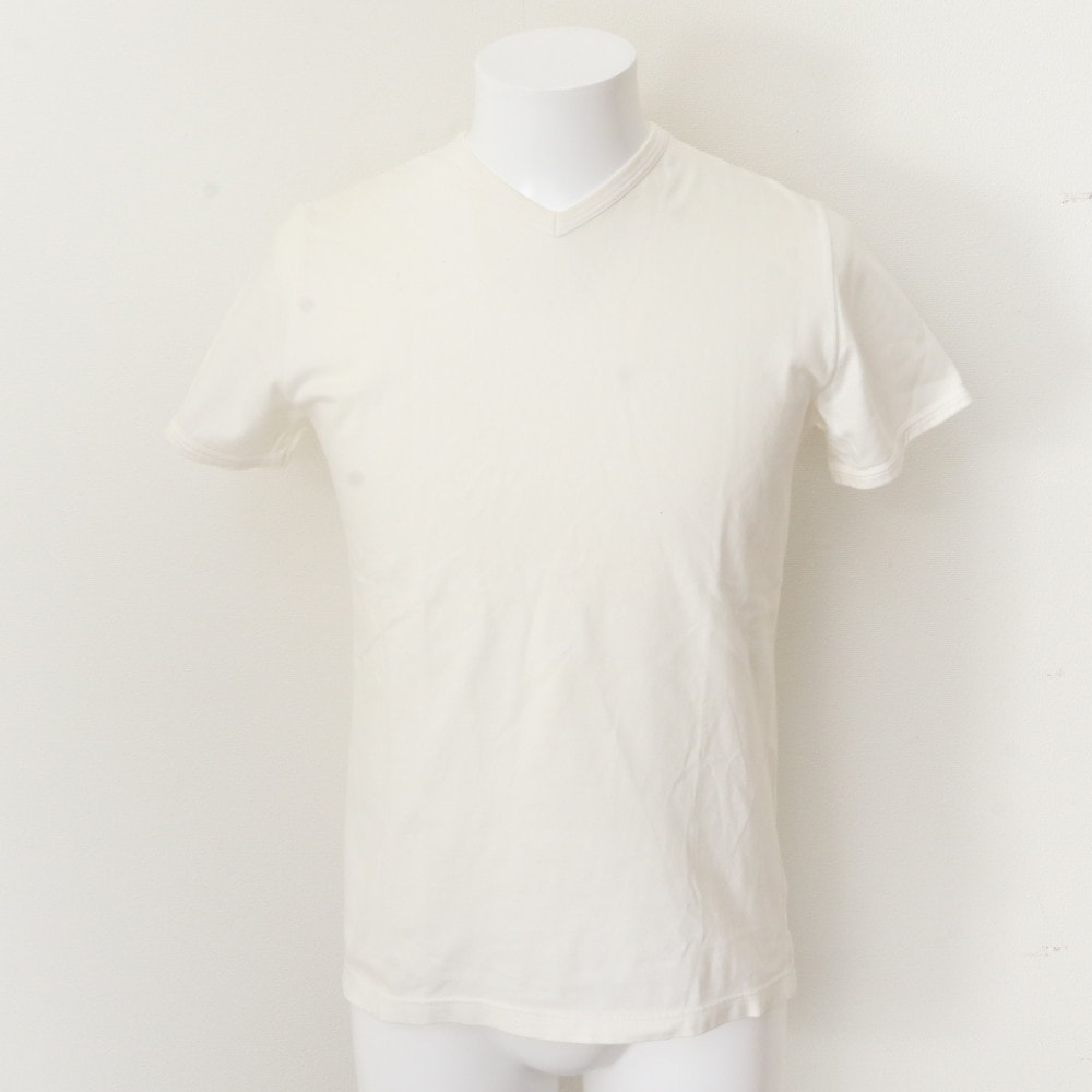 ■美品 プラダ Vネック カットソー トップス半袖Tシャツ
