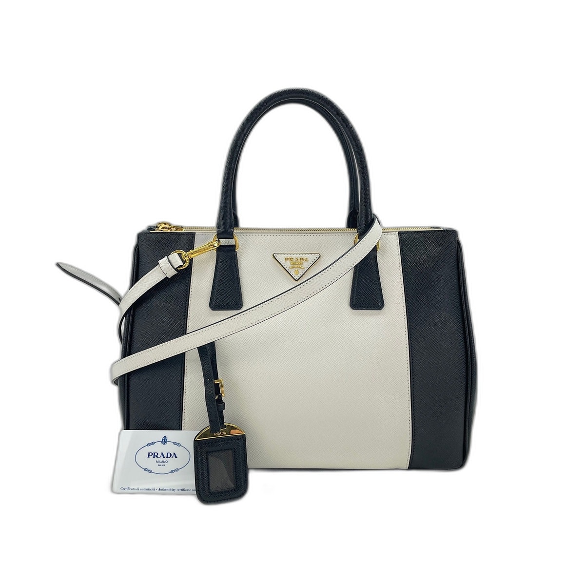 プラダ PRADA レザー 2WAY ハンドバッグ【中古】