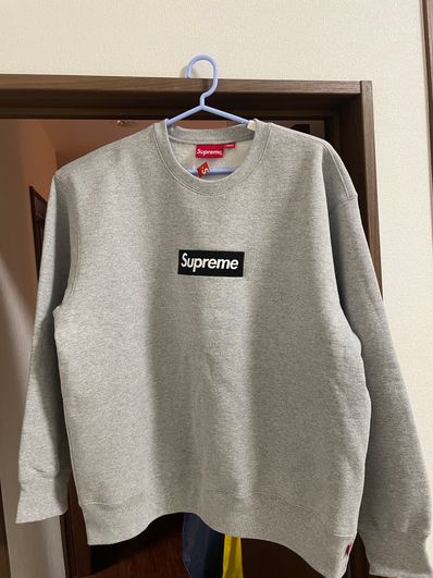 Supreme Box Logo Crewneck "Heather Grey" (22FW)