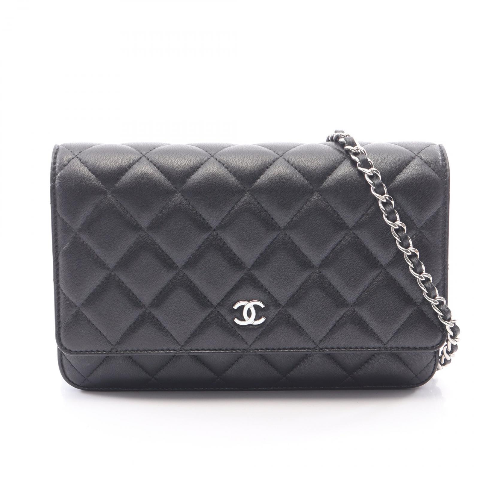 シャネル CHANEL マトラッセ ショルダーバッグ バッグ ラムスキン(羊革) レディース ブラック系 AP0250 【中古】