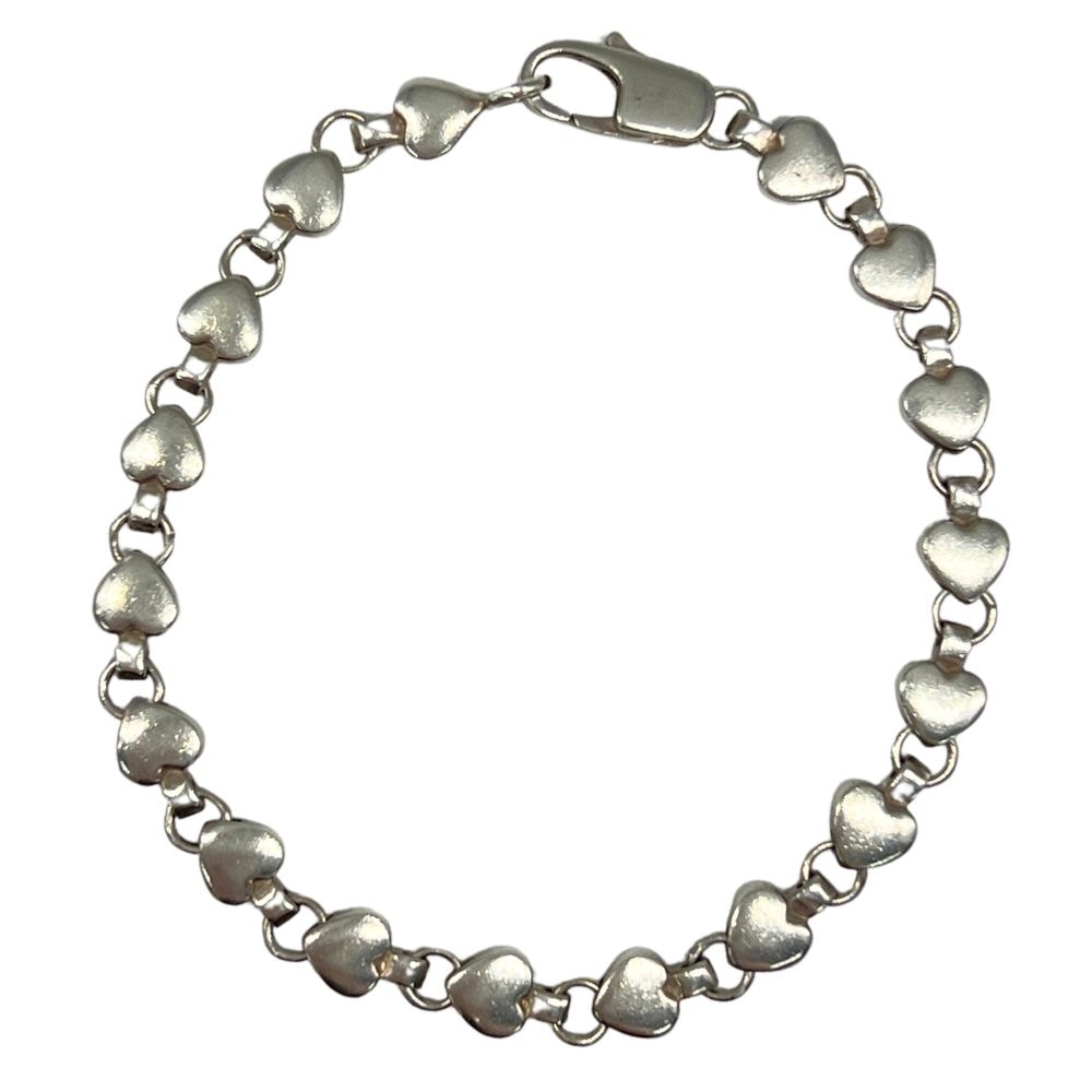 TIFFANY&CO. ティファニー レディース シルバー925 パフハート ブレスレット 41308