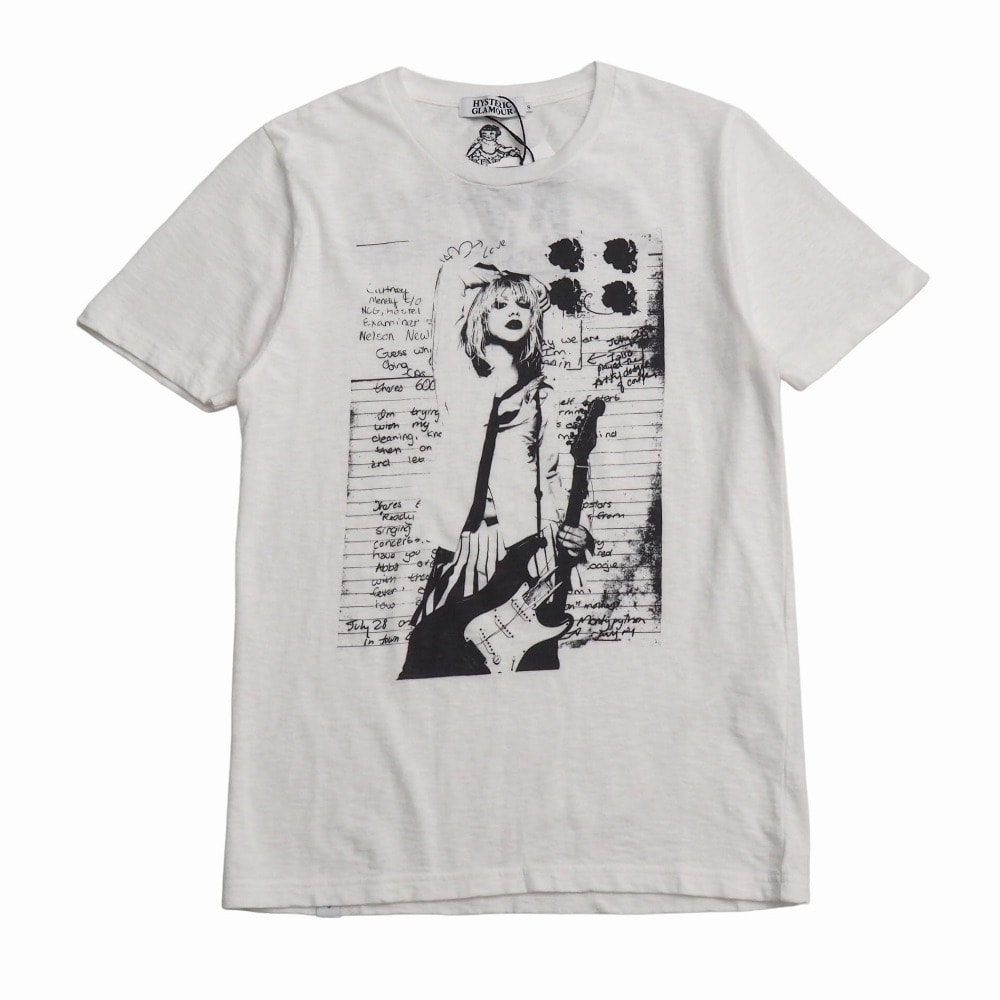 ■未使用品■HYSTERIC GLAMOUR ヒステリックグラマー COURTNEY LOVE Tee 半袖Tシャツ サイズS クルーネック グラフィック プリント 20261009/RB1278
