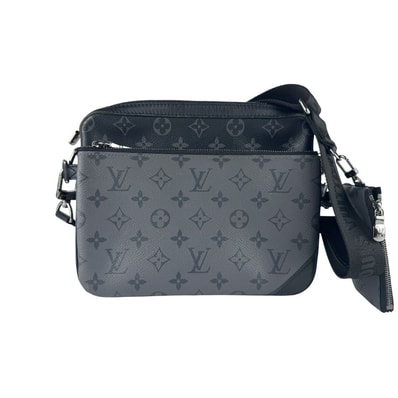 ルイ ヴィトン LOUIS VUITTON ショルダーバッグ モノグラム エクリプス トリオ メッセンジャー/モノグラム エクリプス ブラック/グレー メンズ M69443【中古】 z9632