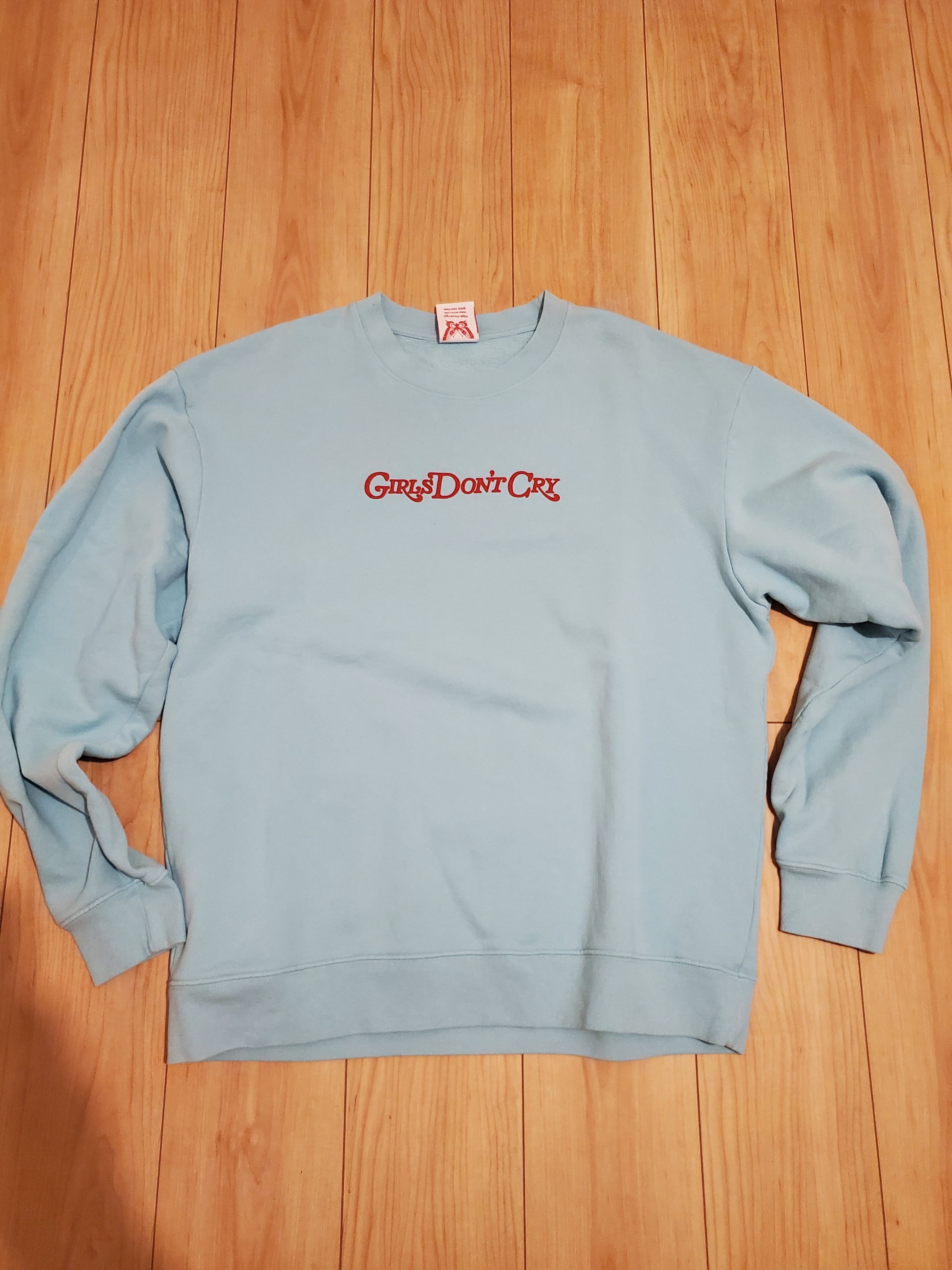 Girls Don't Cry Angel Crewneck "Baby Blue" / VERDY