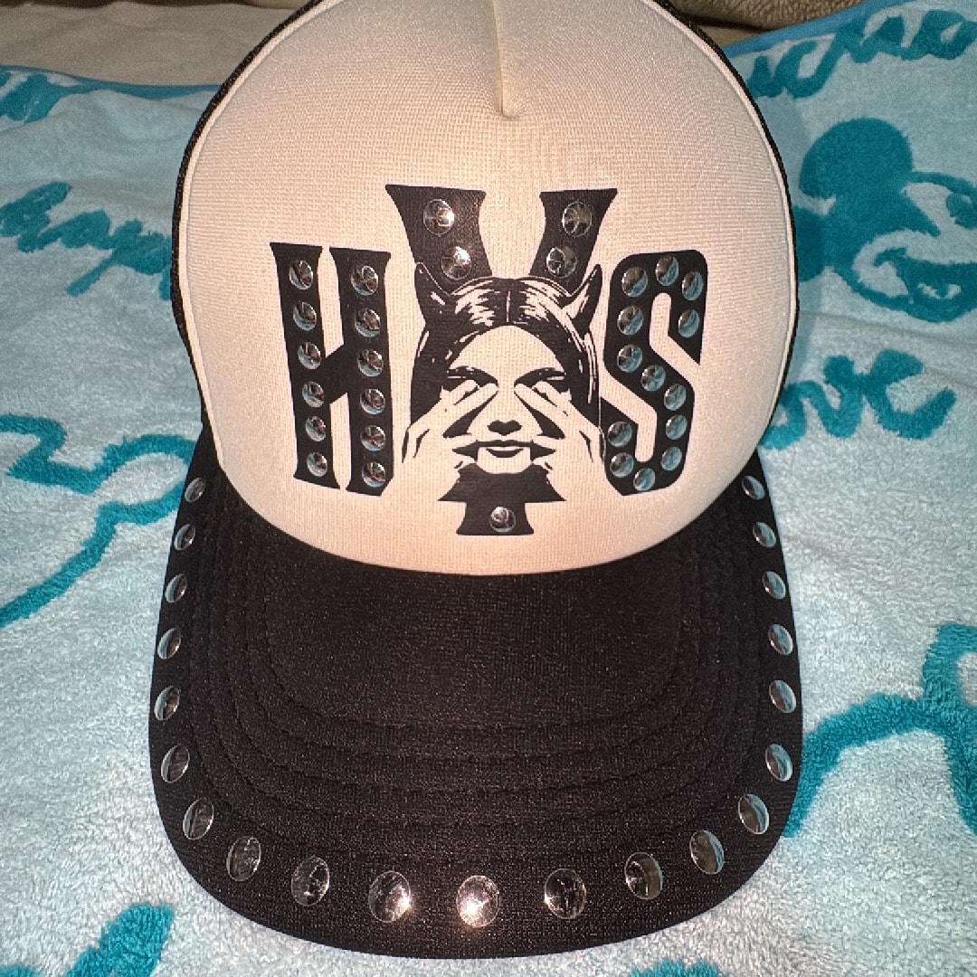 HYSTERIC GLAMOUR See No Evil Studded Mesh Cap "Black"