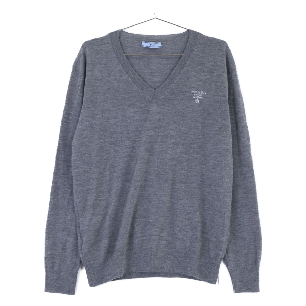 プラダ 【美品/国内正規/24年製】P24Q1U カシミヤ Vネック 長袖ニットセーター 40