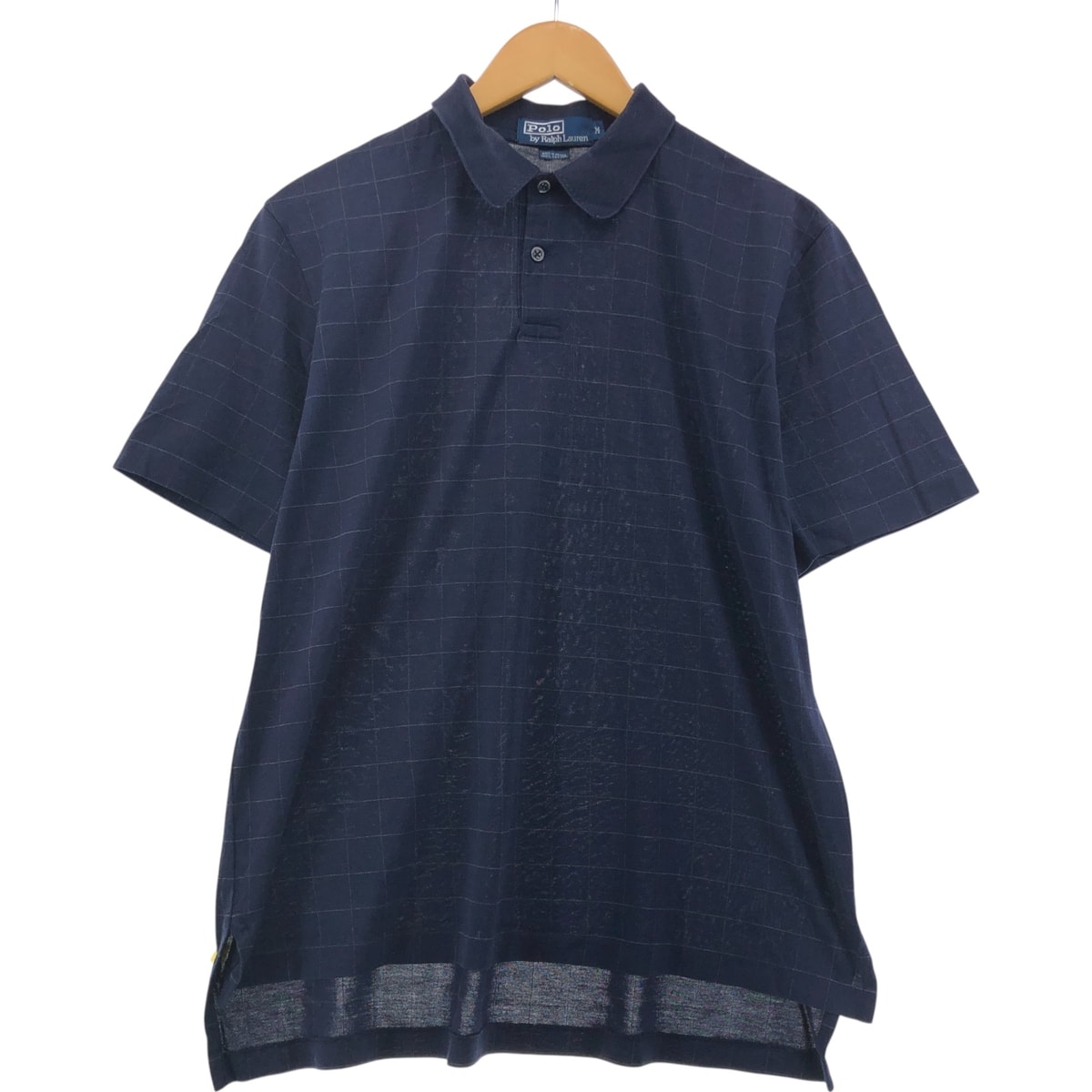 古着 ラルフローレン Ralph Lauren POLO by Ralph Lauren 半袖 チェック ポロシャツ メンズM相当/eaa533076