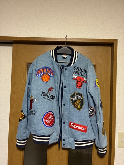 Supreme x Nike x NBA Teams Warm-Up Jacket "Blue"