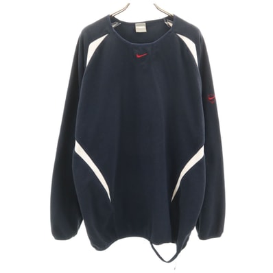NIKE ナイキ トレーニング フリースジャケット L ネイビー プルオーバー