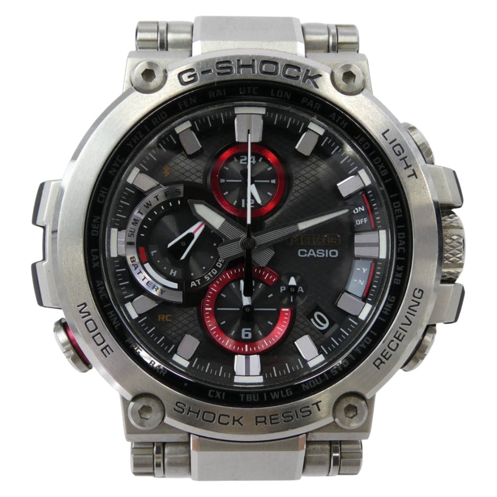 CASIO G-SHOCK カシオ ジーショック 時計 MTG-B1000 Series G-SHOCK Gショック 腕時計 シルバー系 レッド系【中古】
