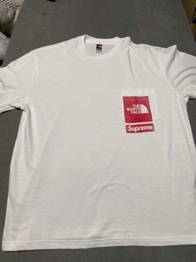 Supreme x The North Face Printed Pocket Tee "White"