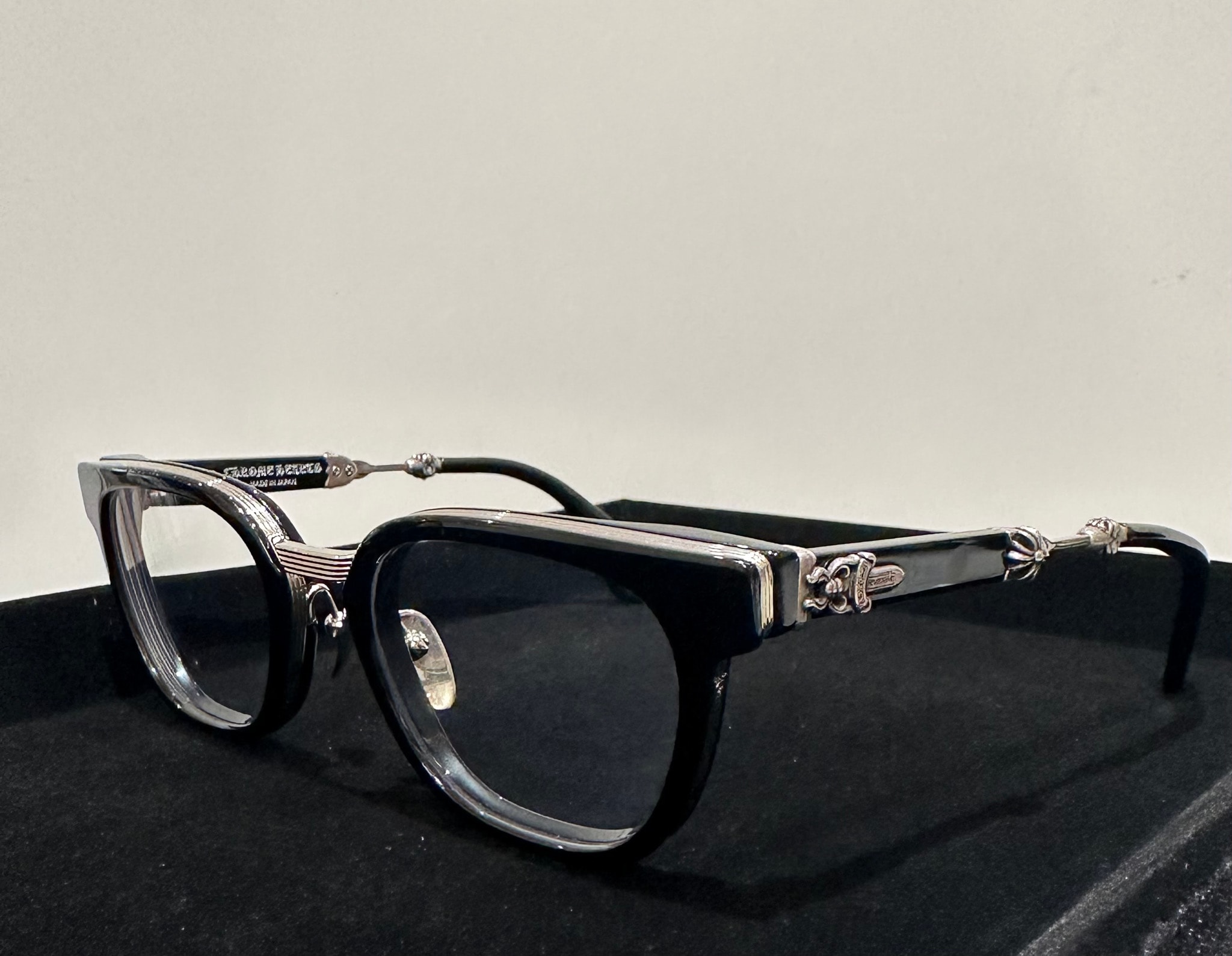 Chrome Hearts DUCK BUTTER 52 Wellington "Black/Shiny Silver"