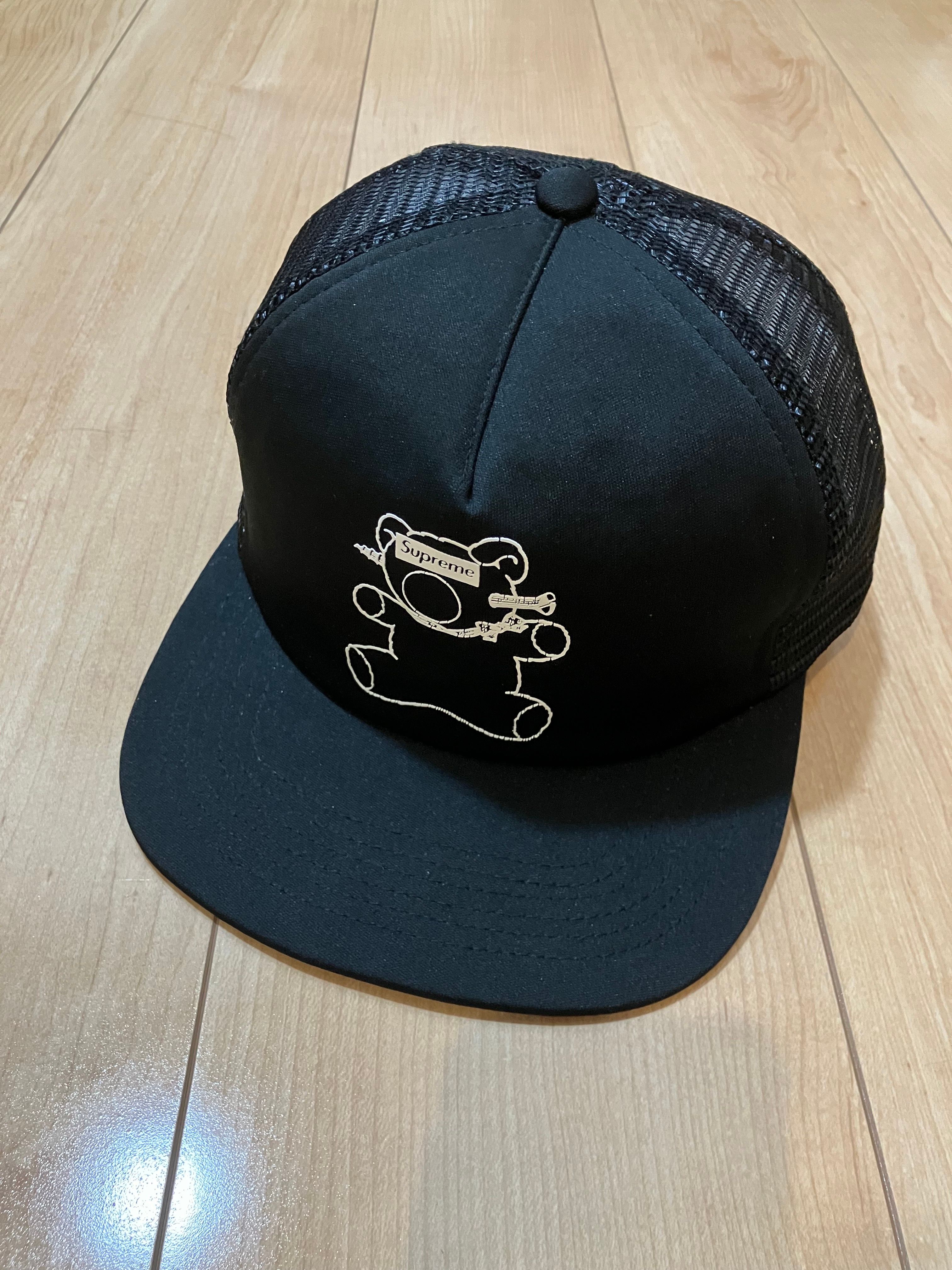 シュプリーム アンダーカバー 5パネル ベアプリント メッシュキャップ