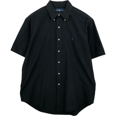 古着 ラルフローレン Ralph Lauren CLASSIC FIT クラシックフィット 半袖 ボタンダウンシャツ メンズL相当/eaa495239