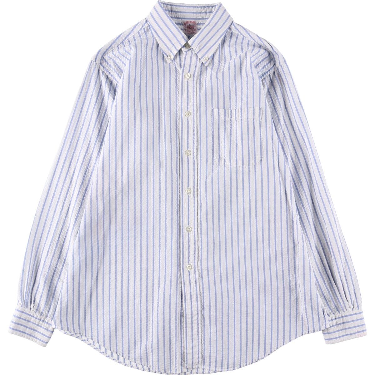 古着 80~90年代 ブルックスブラザーズ Brooks Brothers Est.1818 長袖 ボタンダウンストライプシャツ USA製 メンズL相当/eaa531063