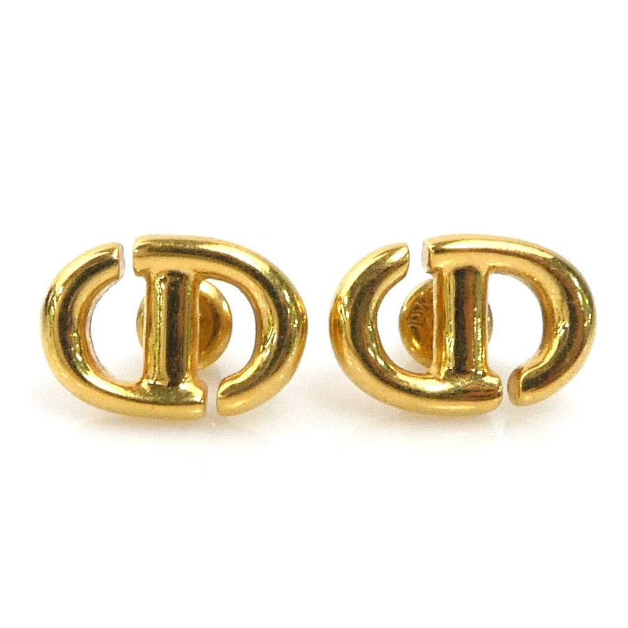 クリスチャンディオール Christian Dior ピアス メタル ゴールド レディース【中古】 h31847k