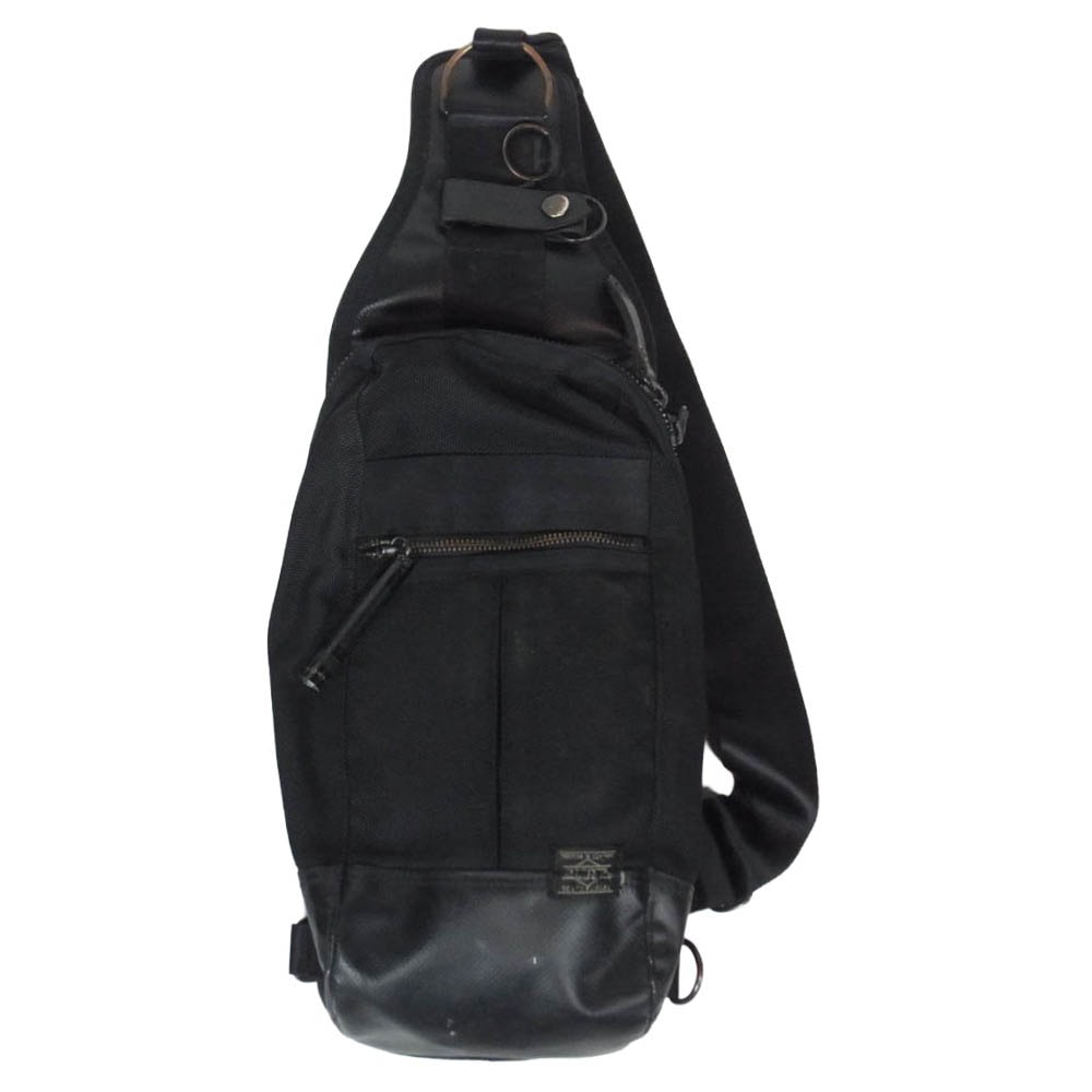 PORTER ポーター 703-08000 HEAT ヒート  スリング ボディ ショルダー バッグ ブラック系【中古】