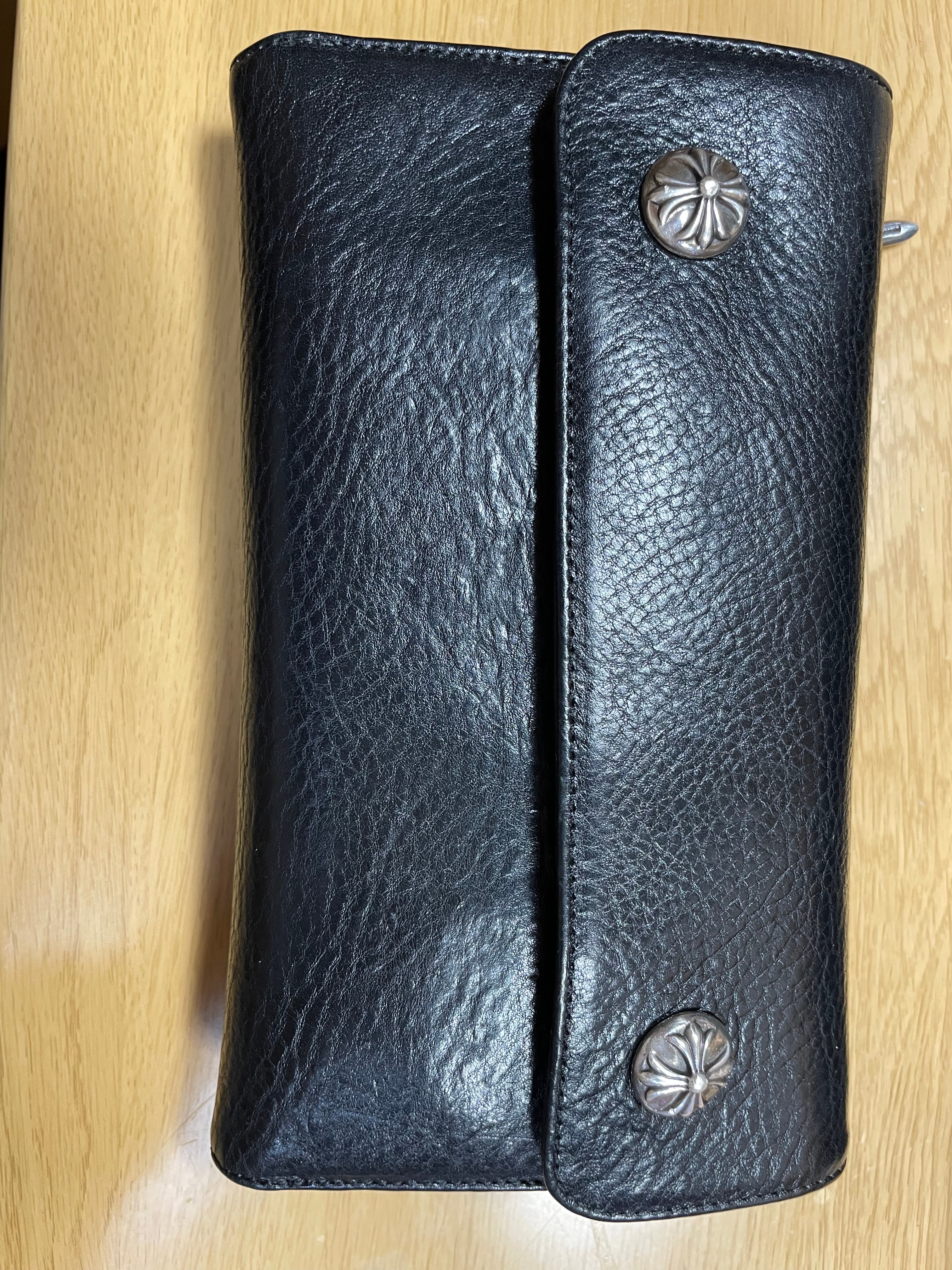 Chrome Hearts Wave Wallet Leather "Black"