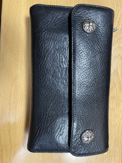 Chrome Hearts Wave Wallet Leather "Black"