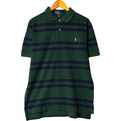 古着 ラルフローレン Ralph Lauren POLO by Ralph Lauren 半袖 ボーダー ポロシャツ メンズL相当/eaa577869