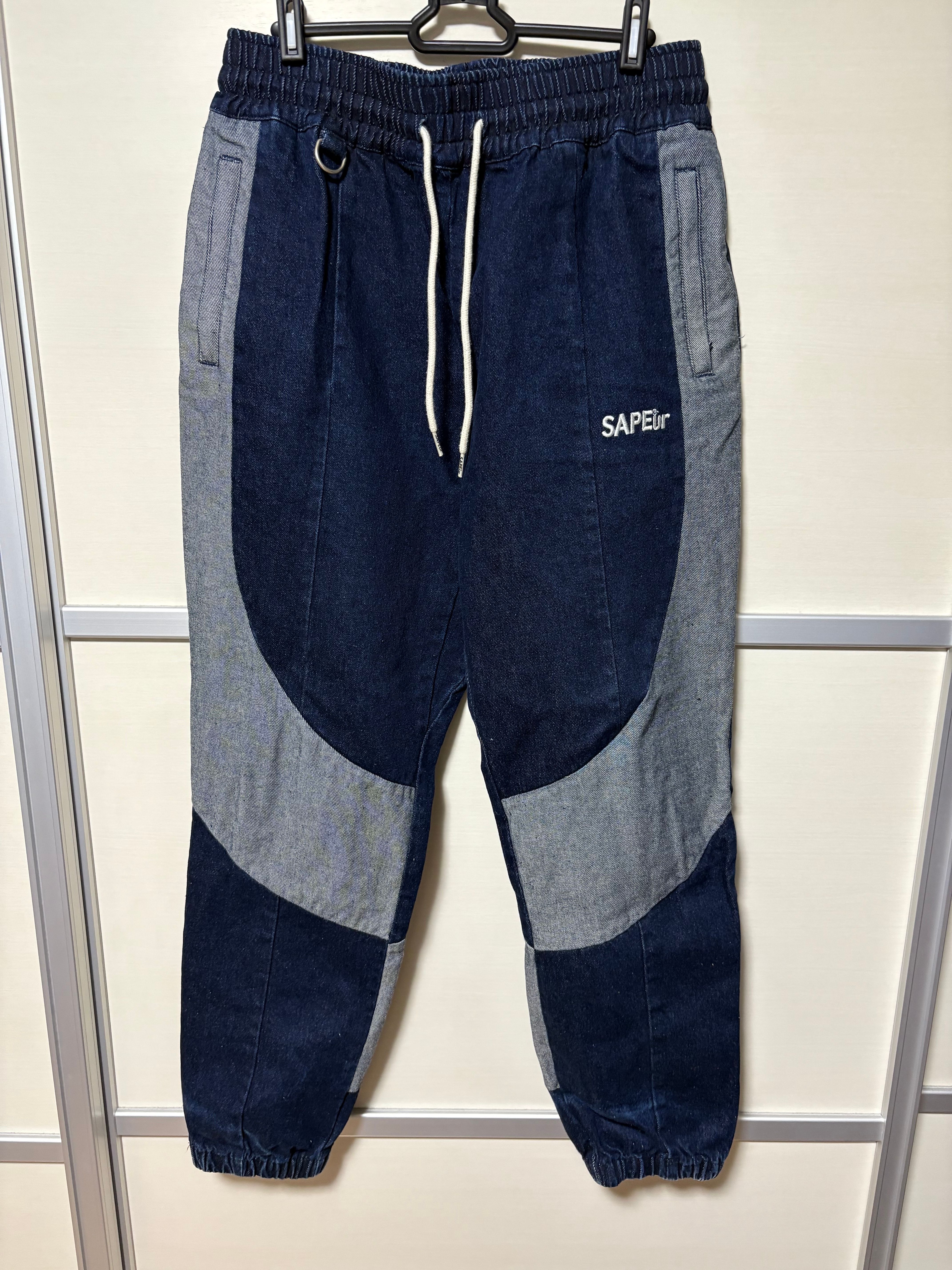 SAPEur DENIM TRACK PANTS "Indigo"