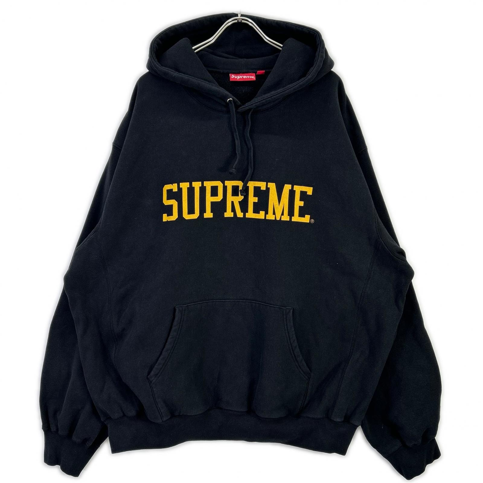 シュプリーム ブラック 23AW Varsity フーディスウェットシャツ XXLarge