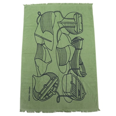 未使用 エルメス ヨッティング プラージュ テレサ ブランケット タオルケット