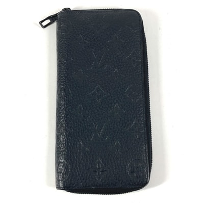ルイヴィトン LOUIS VUITTON ジッピーウォレットヴェルティカル M69047 モノグラムエンボス ロングウォレット ラウンドファスナー 長財布 トリヨンクレマンス ブラック