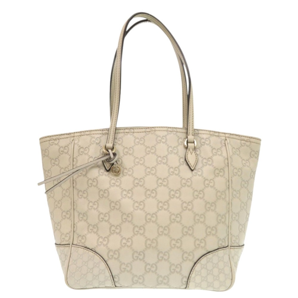 グッチ   353119  レザー  アイボリー   ハンドバッグ