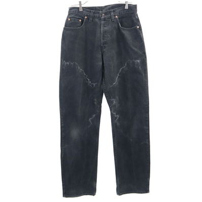 Levi's リーバイス 605 スペイン製 ユーロリーバイス ブラック デニムパンツ W31 ブラック ボタンフライ ジーンズ