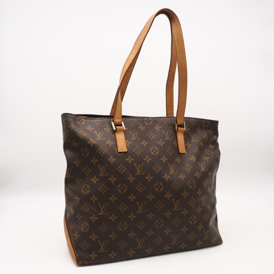 LOUIS VUITTON ルイ・ヴィトン モノグラム カバメゾ M51151 ハンドバッグ ブラウン ベージュ コーティングキャンバス レザー レディース