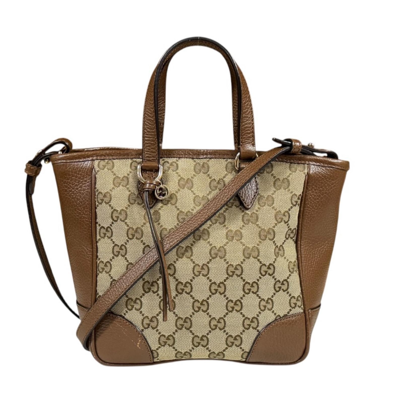 グッチ GGキャンバス ショルダーバッグ GGキャンバス 449241 ベージュ レディース GUCCI  中古