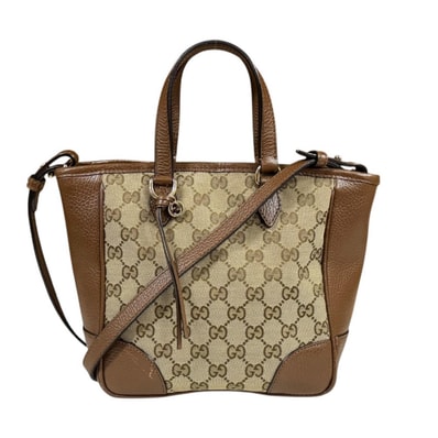 グッチ GGキャンバス ショルダーバッグ GGキャンバス 449241 ベージュ レディース GUCCI 中古