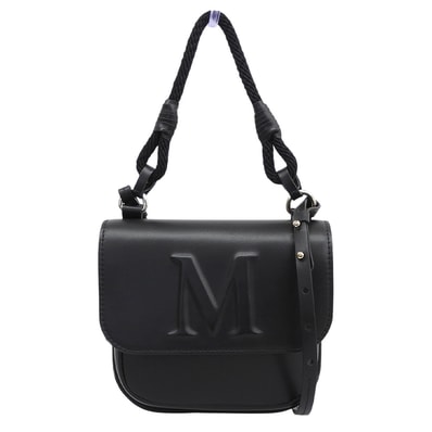 マックスマーラ 美品 レザー M 2WAY ショルダー ポーチバッグ ハンドバッグ レディース ブラック