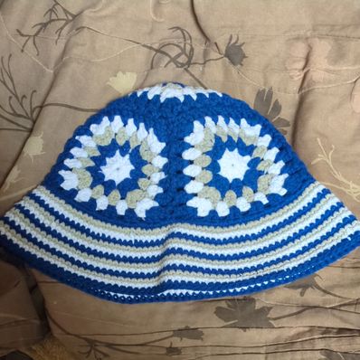 NEW ERA Croche Knit Bucket "Navy/Chrome"